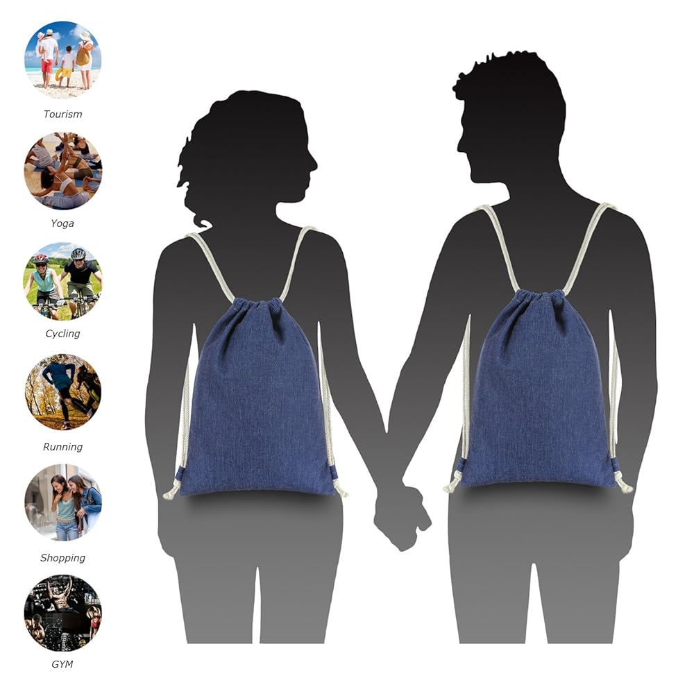 Amazon.com | Miomao Drawstring Backpack Gym Sack Pack Simple